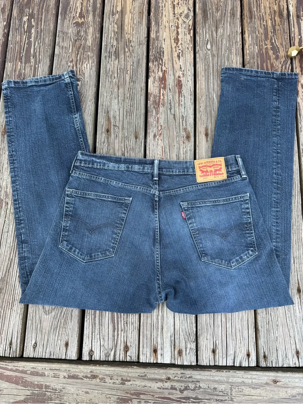 Levi's Men's Straight Fit Blue Denim Jeans